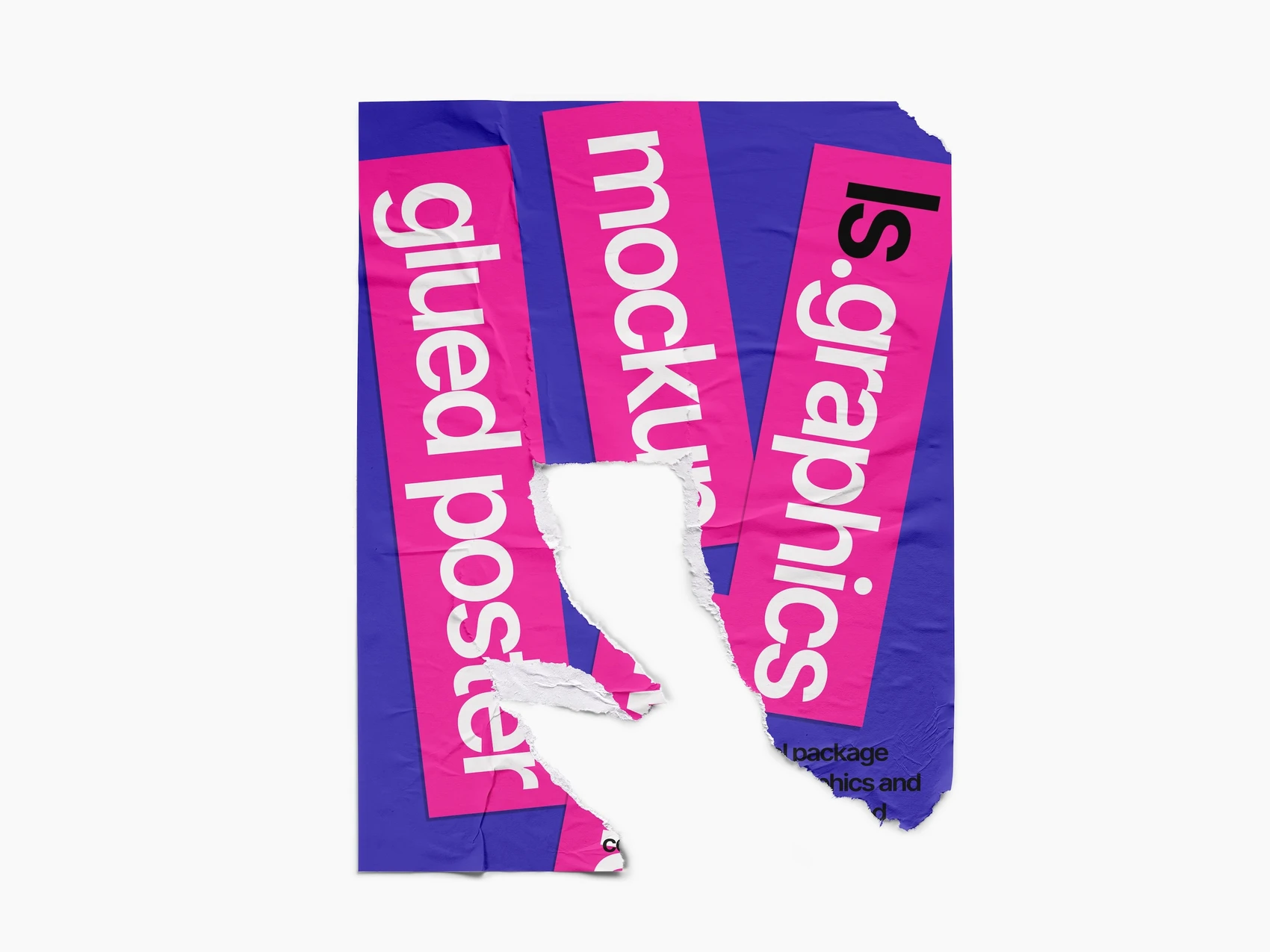 Glued Paper Mockup, US, Simple, 1 1