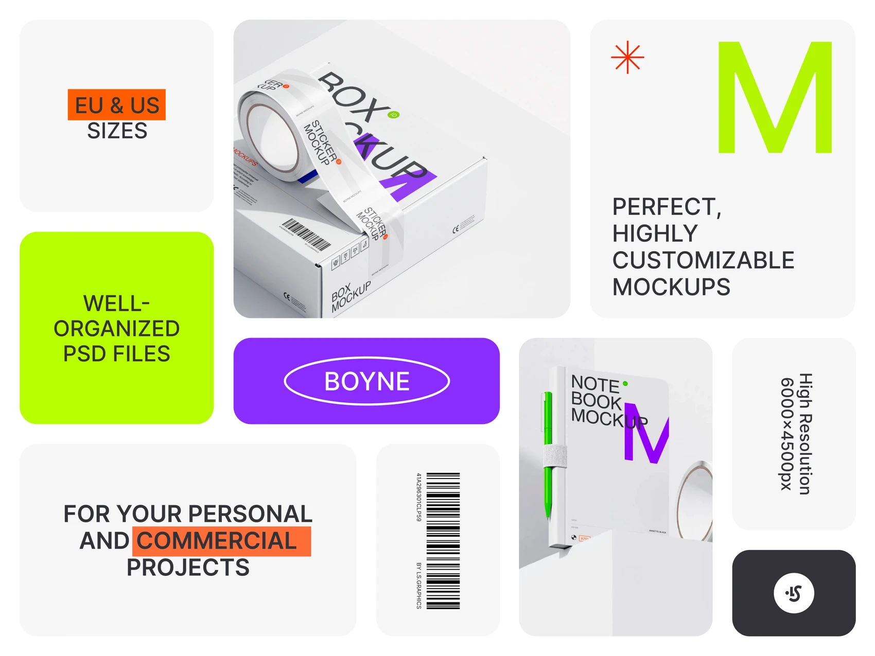 Boyne, Branding Mockups 2