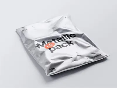 Metallic Packages Mockups