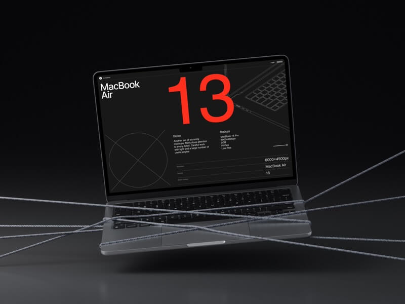L-Mockups: MacBook Air 03
