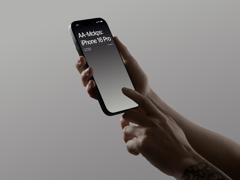 AA-Mockups: iPhone 16 Pro, Scene 02