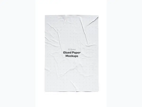Glued Paper Mockup, EU Glossy, 03