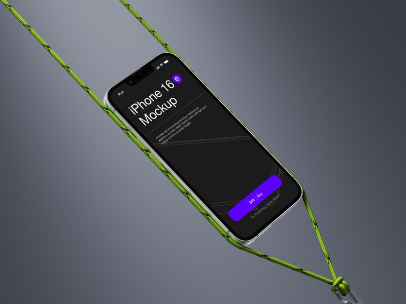 Z-Mockups, iPhone 16e, Scene 04