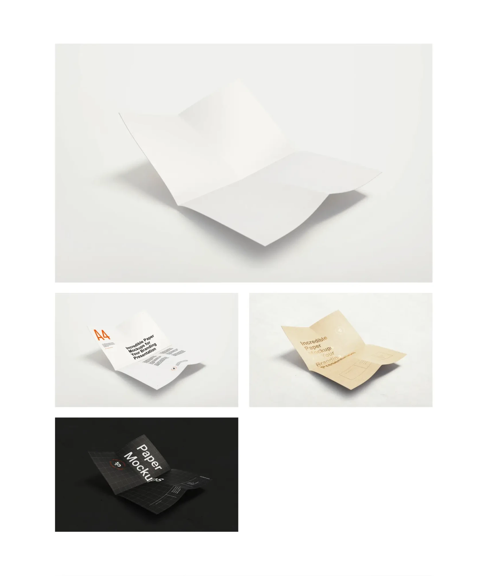 Paper Branding Mockups Bundle 10