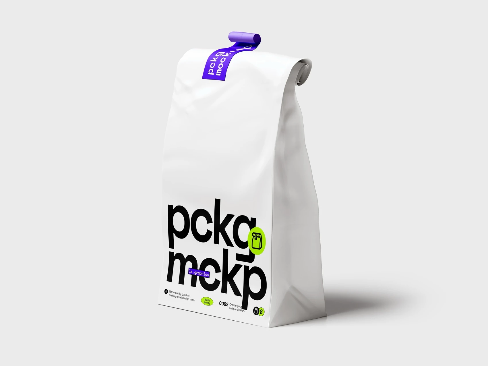 Paper Food Package Mockup, Painted, Scene 07 1