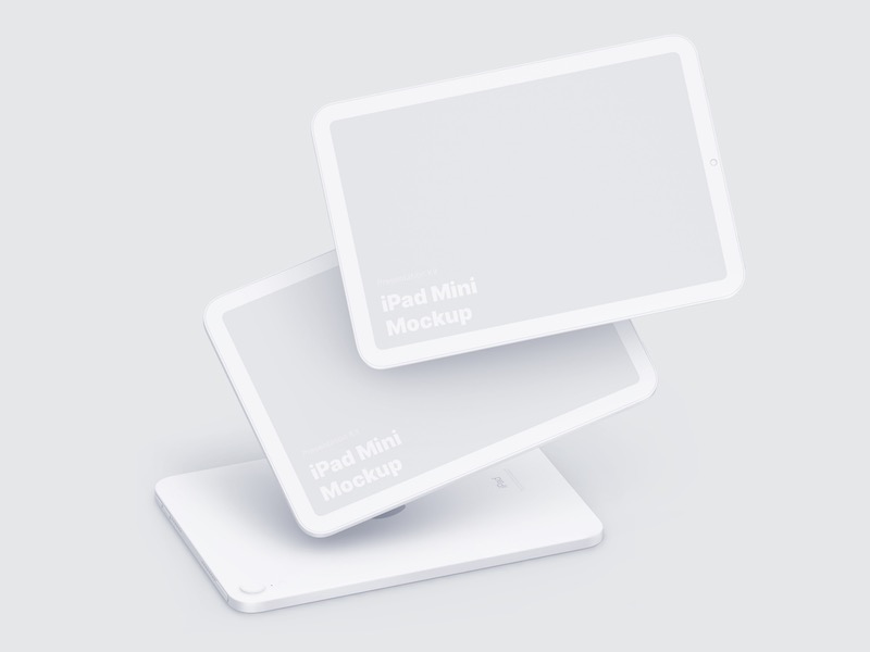 iPad Mini Clay Mockups, 03