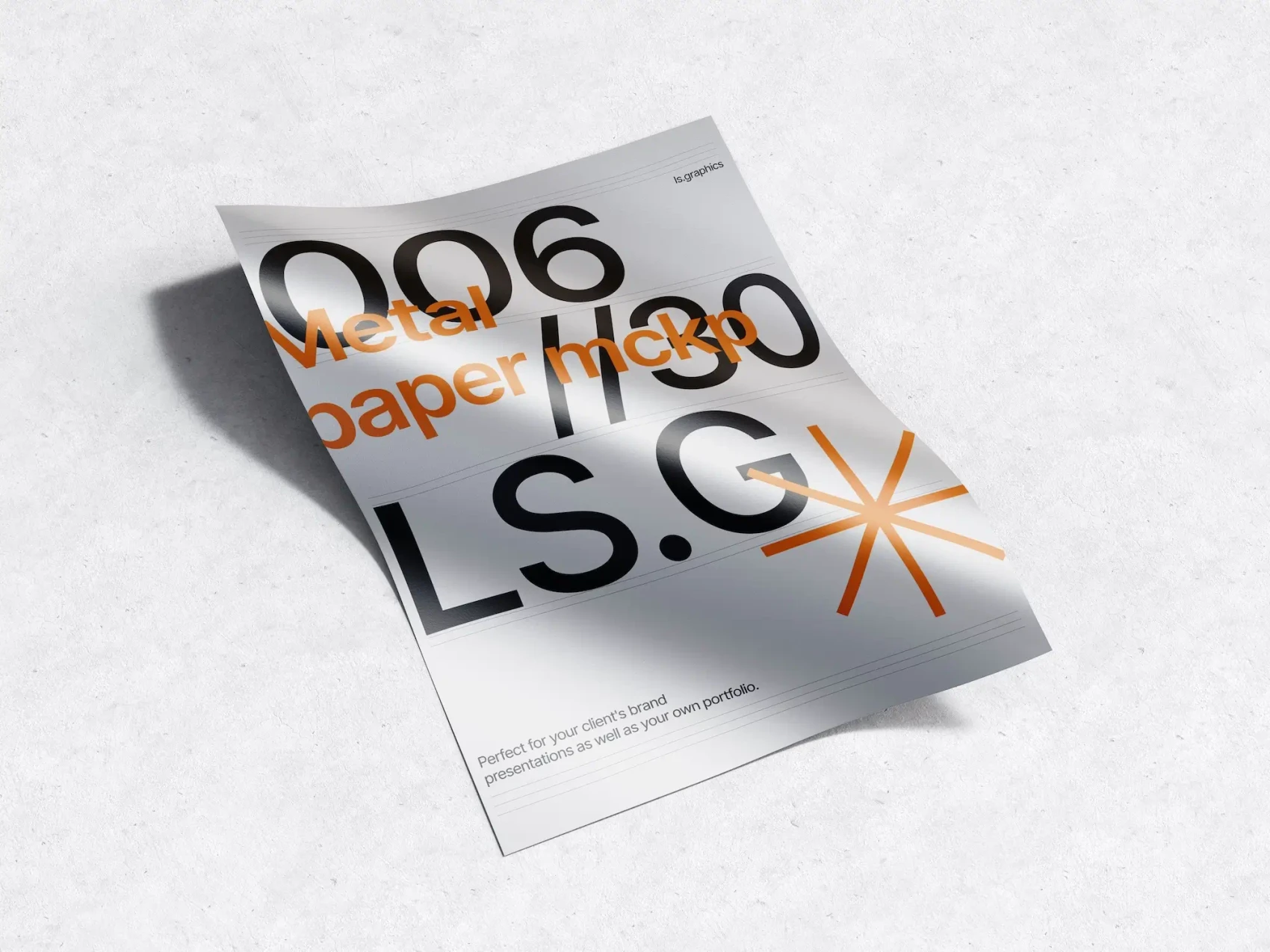 Metallic Paper Mockups 5