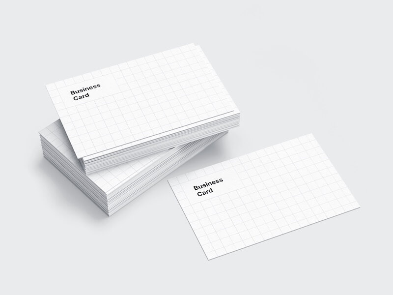 Business Card Mockups, EU-Angled, 08