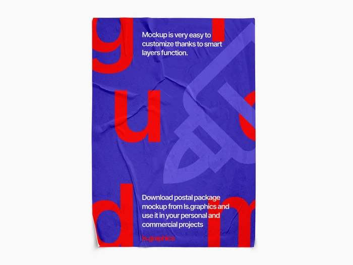 Glued Paper Mockup, EU, Textured, 1