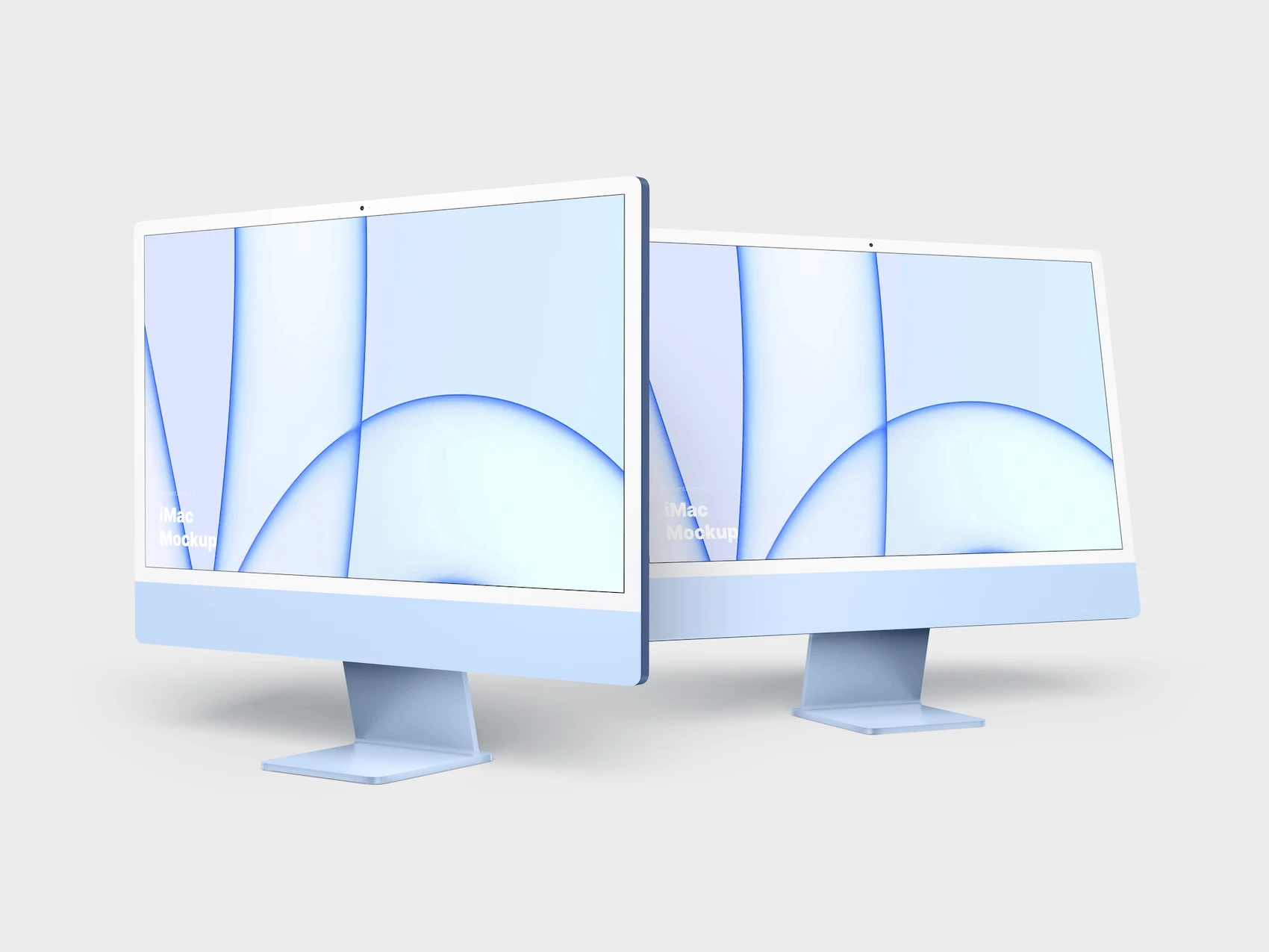 iMac 24-inch Mockups, 12 7