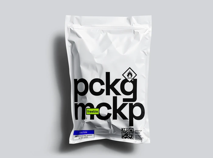 Free Plastic Pouch Mockup