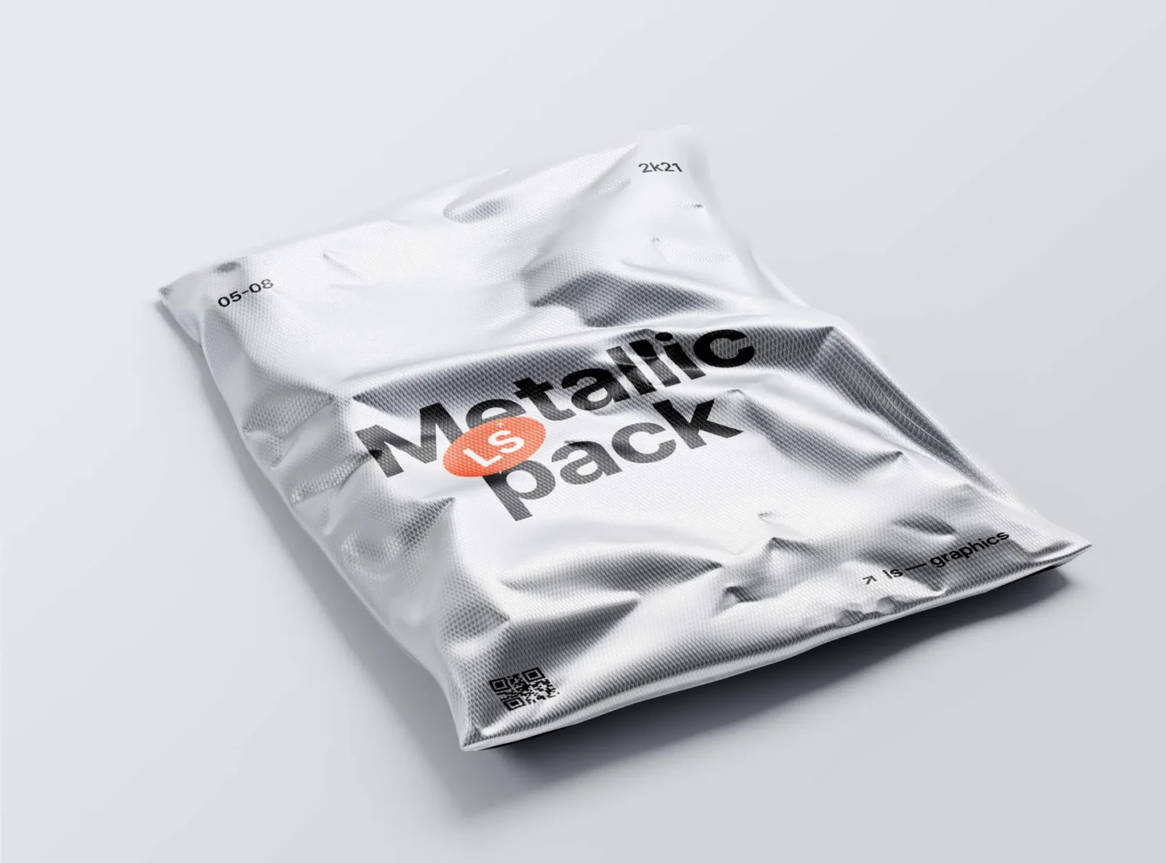 Free Metallic Package Mockup 1