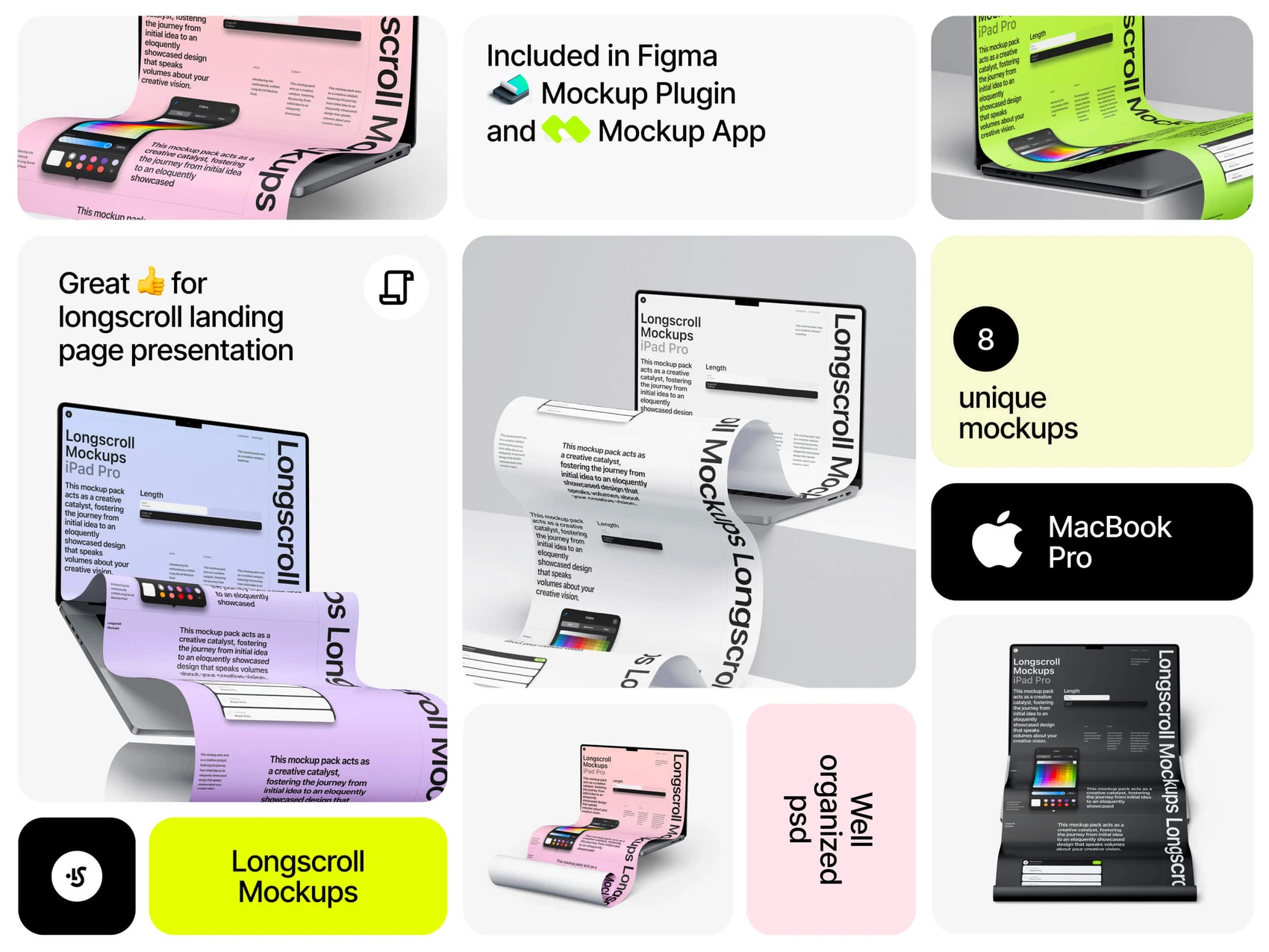 MacBook 16 Pro Longscroll Mockups 2