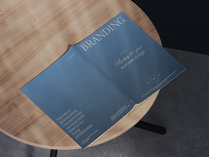 Ateur, Opened Magazine Mockup, US, 12 1