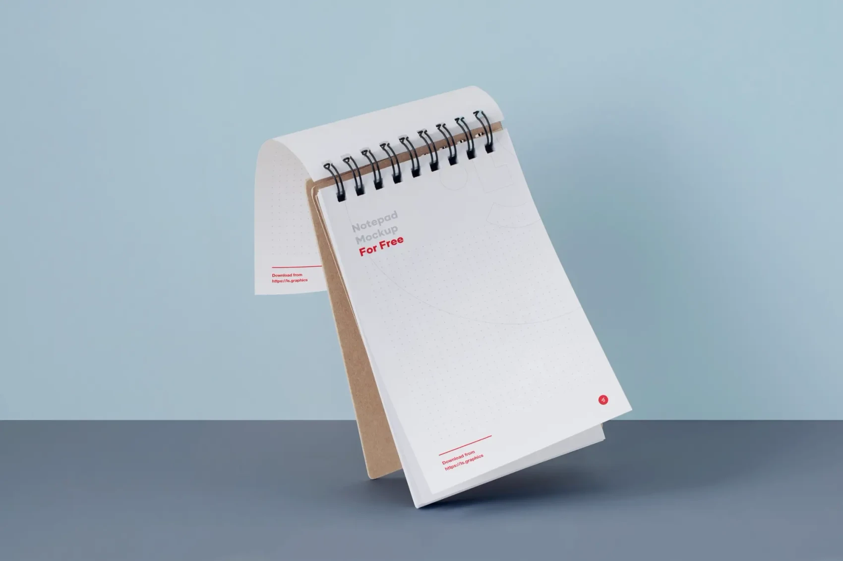 Free Notepad Mockup for Photoshop 1