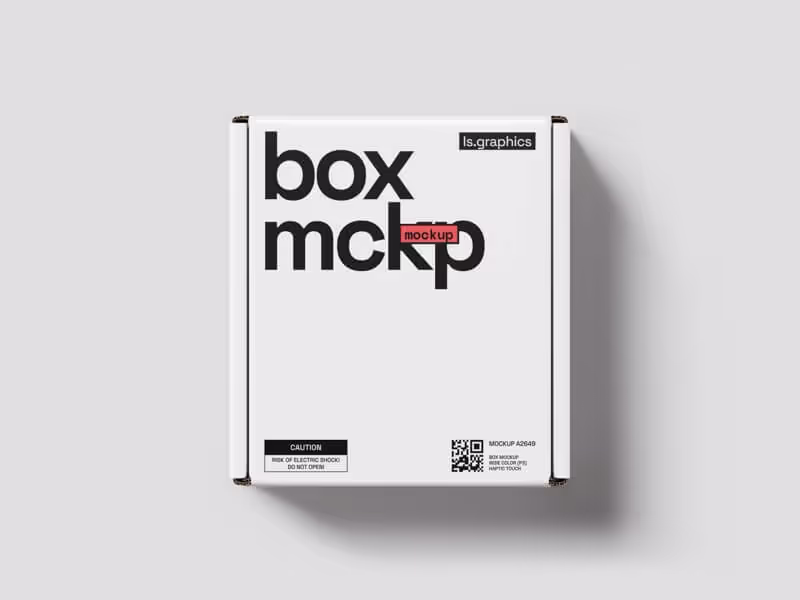 Box Mockup, Scene 04