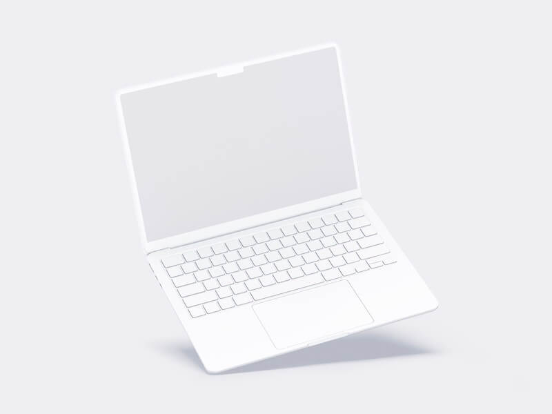 MacBook Air (M2) Clay Mockups, 05