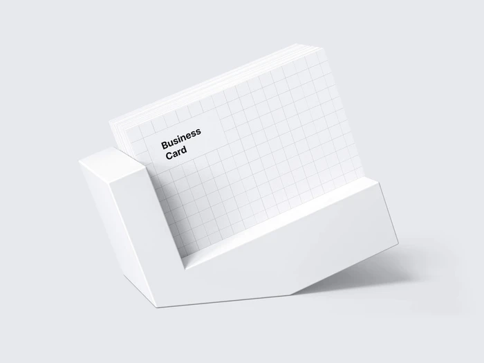 Business Card Mockup, EU-Angled, 11