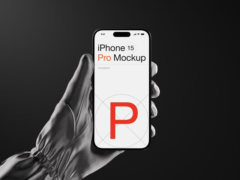 P-Mockups, iPhone 15 Pro, 01