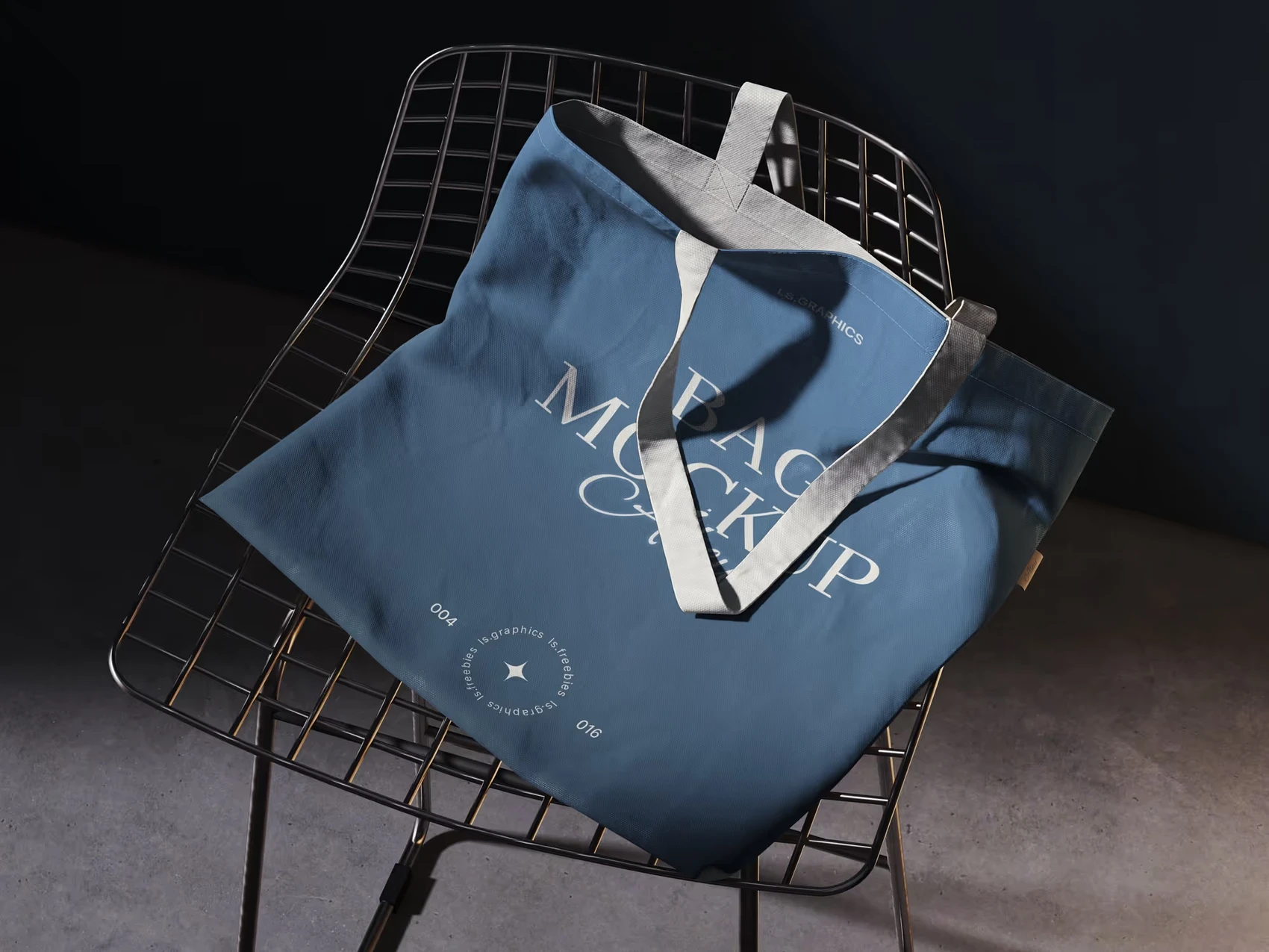 Ateur, Tote Bag Mockup and Chair, EU, 04 1