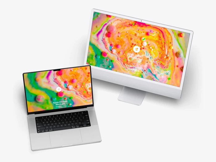 Apple Mockups Bundle, Realistic, 08