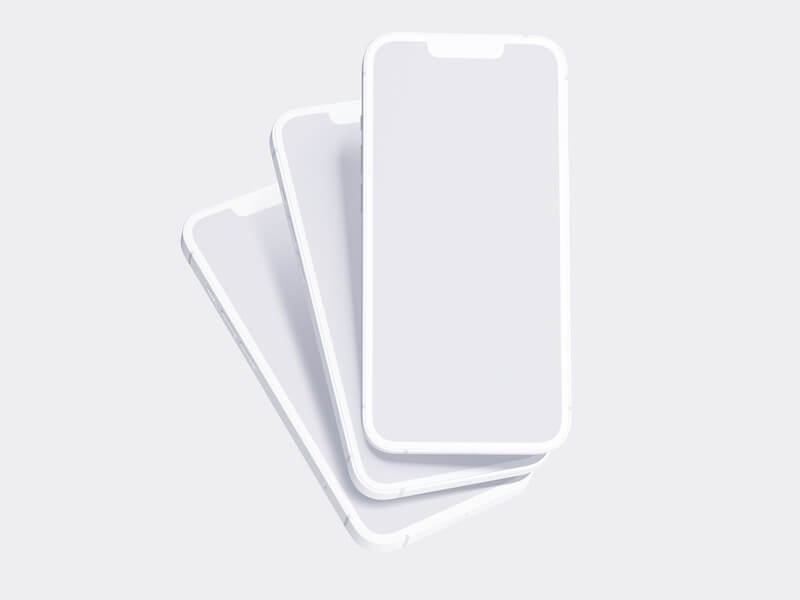 iPhone 13 Clay Mockups, 08