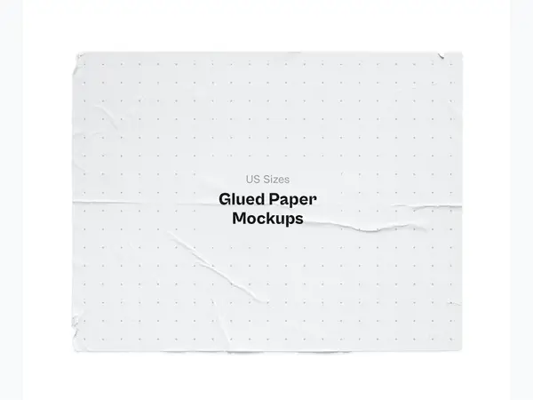 Glued Paper Mockup, US, 09