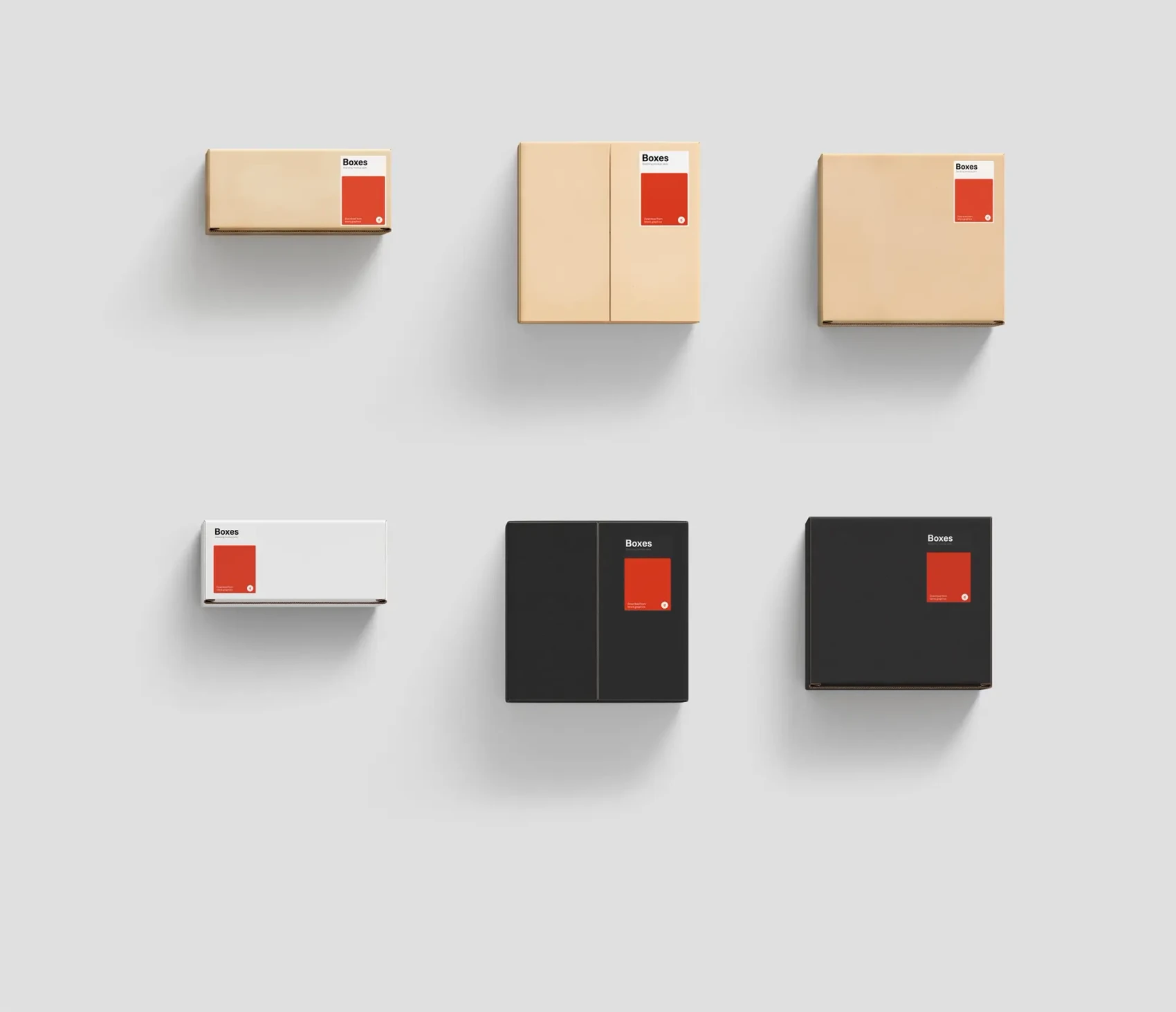 Kraft Box Mockups 5