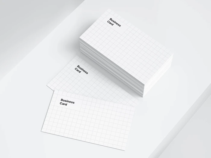 Business Card Mockups, US-Angled, 09