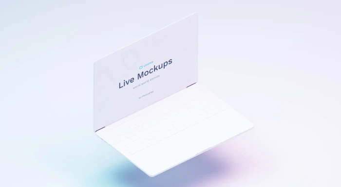 8 White Clay Apple Devices Mockups