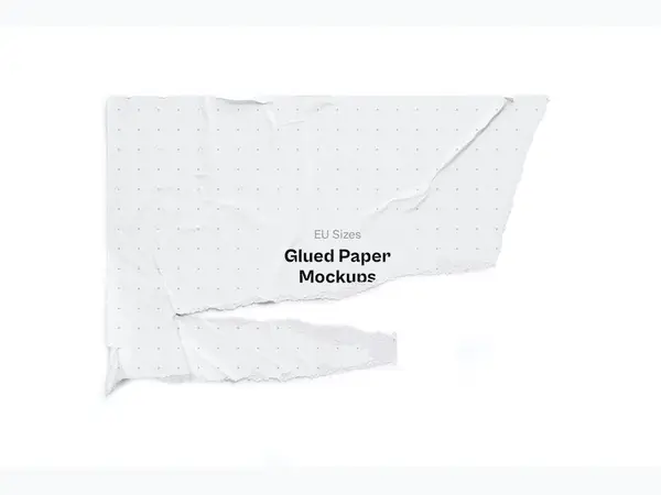 Glued Paper Mockup, EU, 06