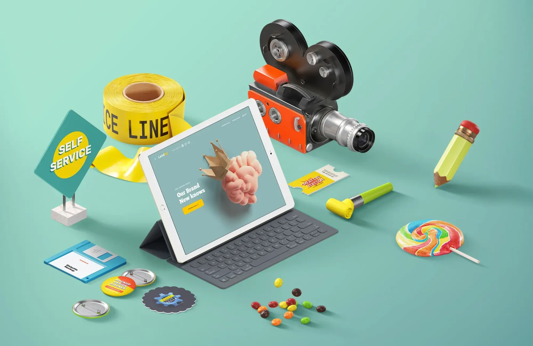 Free Mockups and Header Image 1