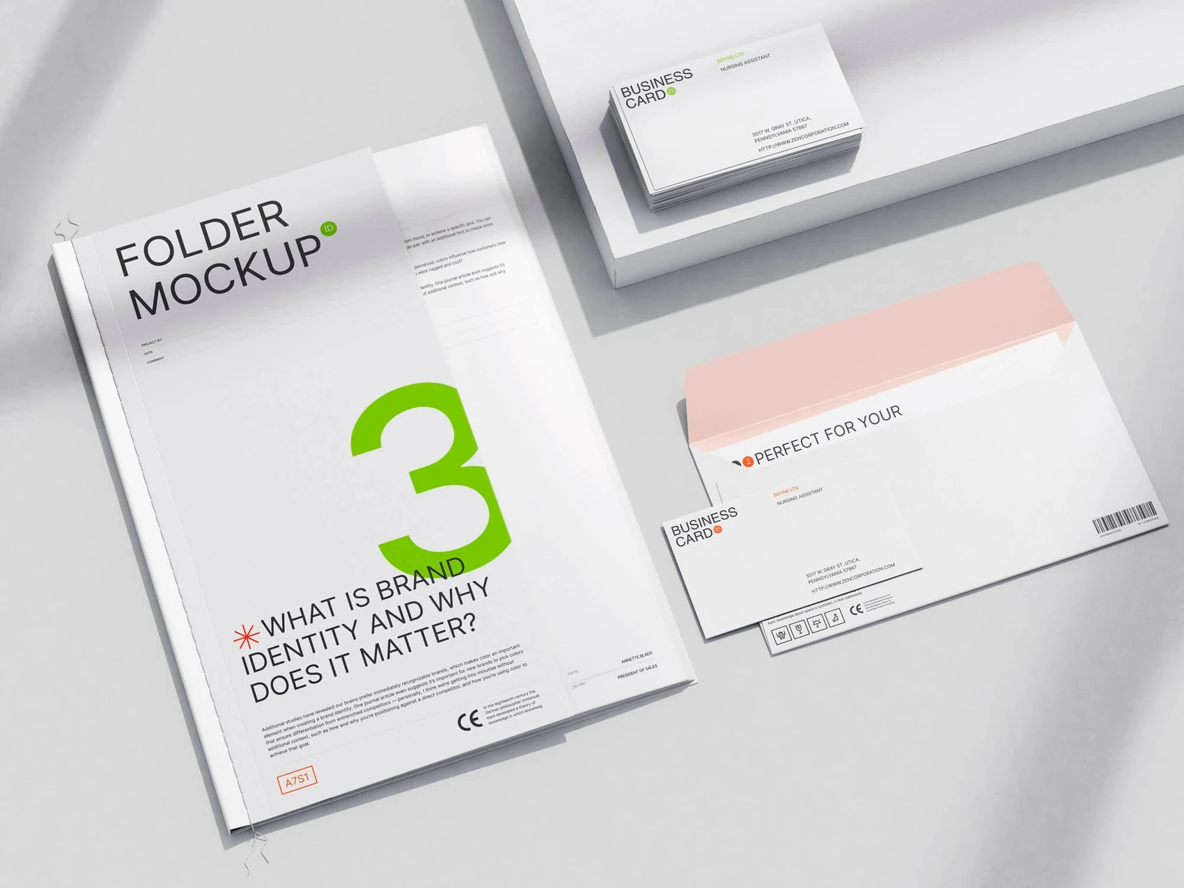 Boyne, Minimalistic Stationery Mockups, US, 13 1