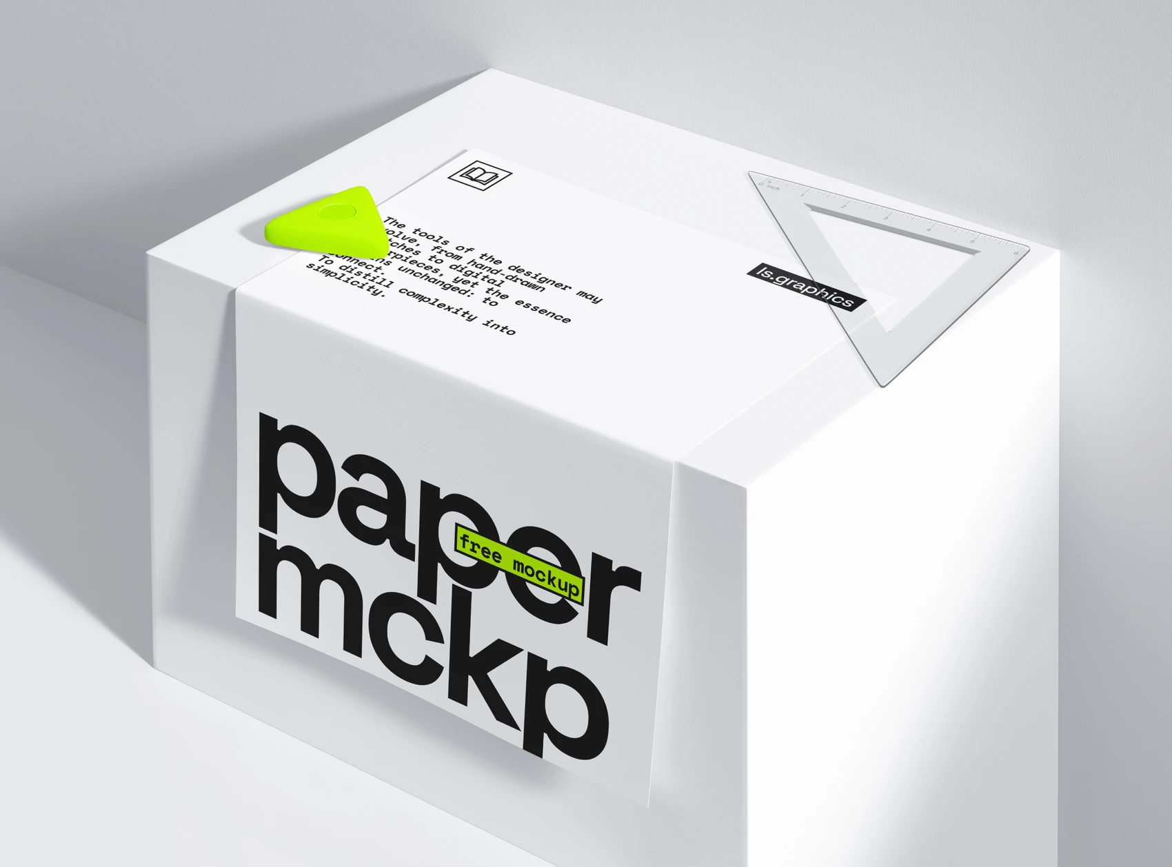 Free Folded Paper Mockup 1