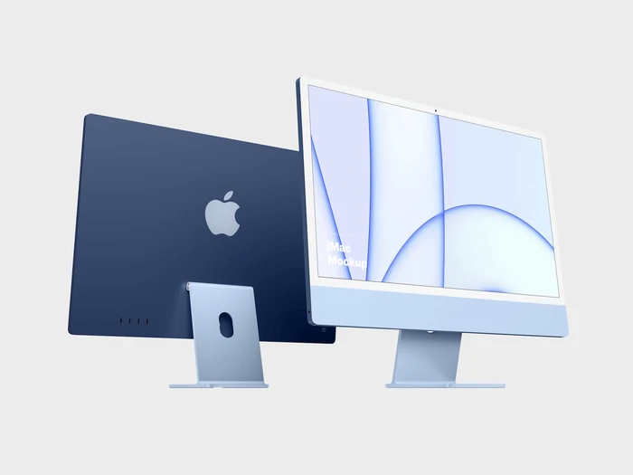 iMac 24-inch Mockups, 13