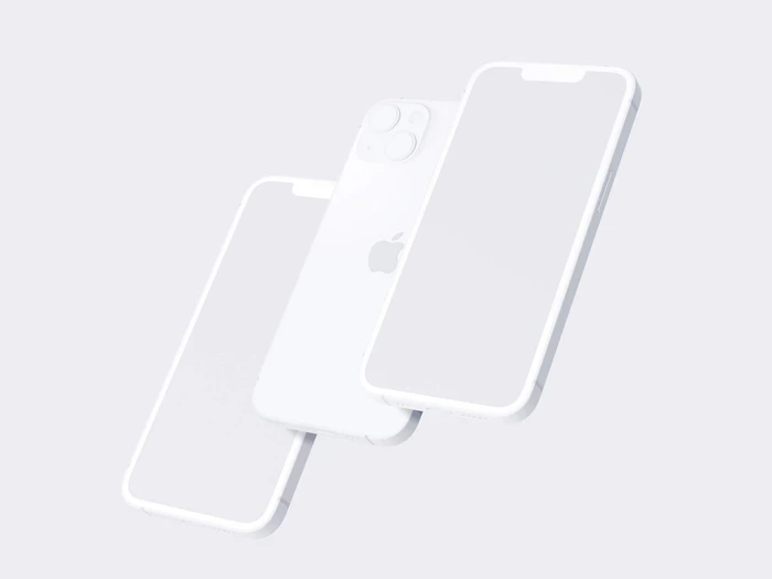 iPhone 13 Clay Mockups, 04