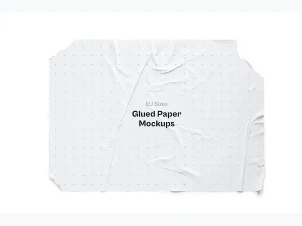 Glued Paper Mockup, EU, 13