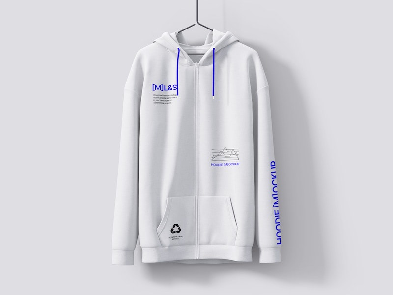 Hoodie hanging mockup, 01