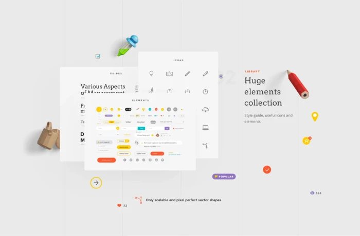 UI Kit Landing Page