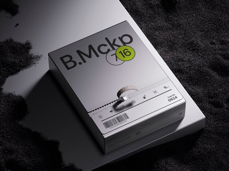 Vegus, Box Mockup in Perspective View, 07