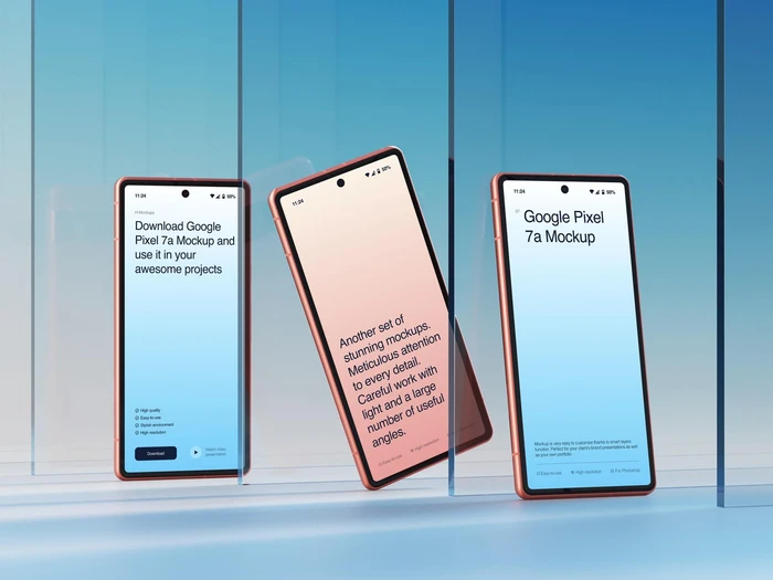 H-Mockups: Google Pixel 7a, 07