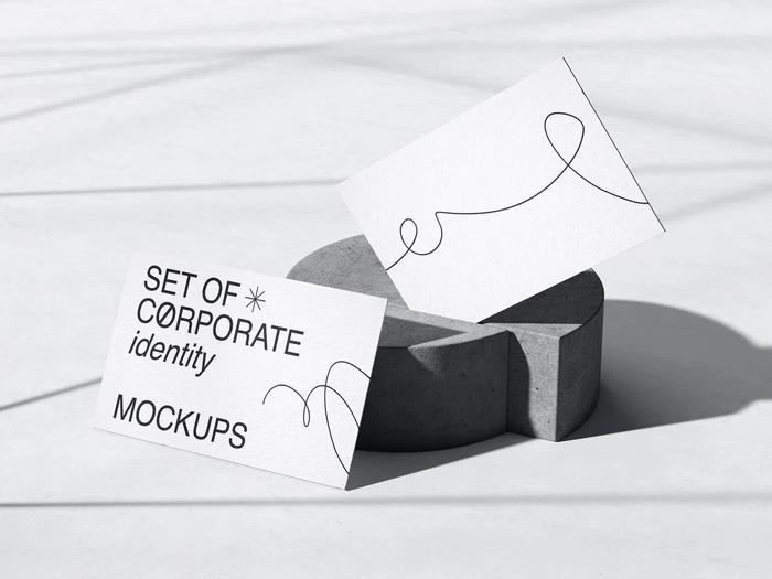 Qubus, Stylish Business Card Mockups, US, 04