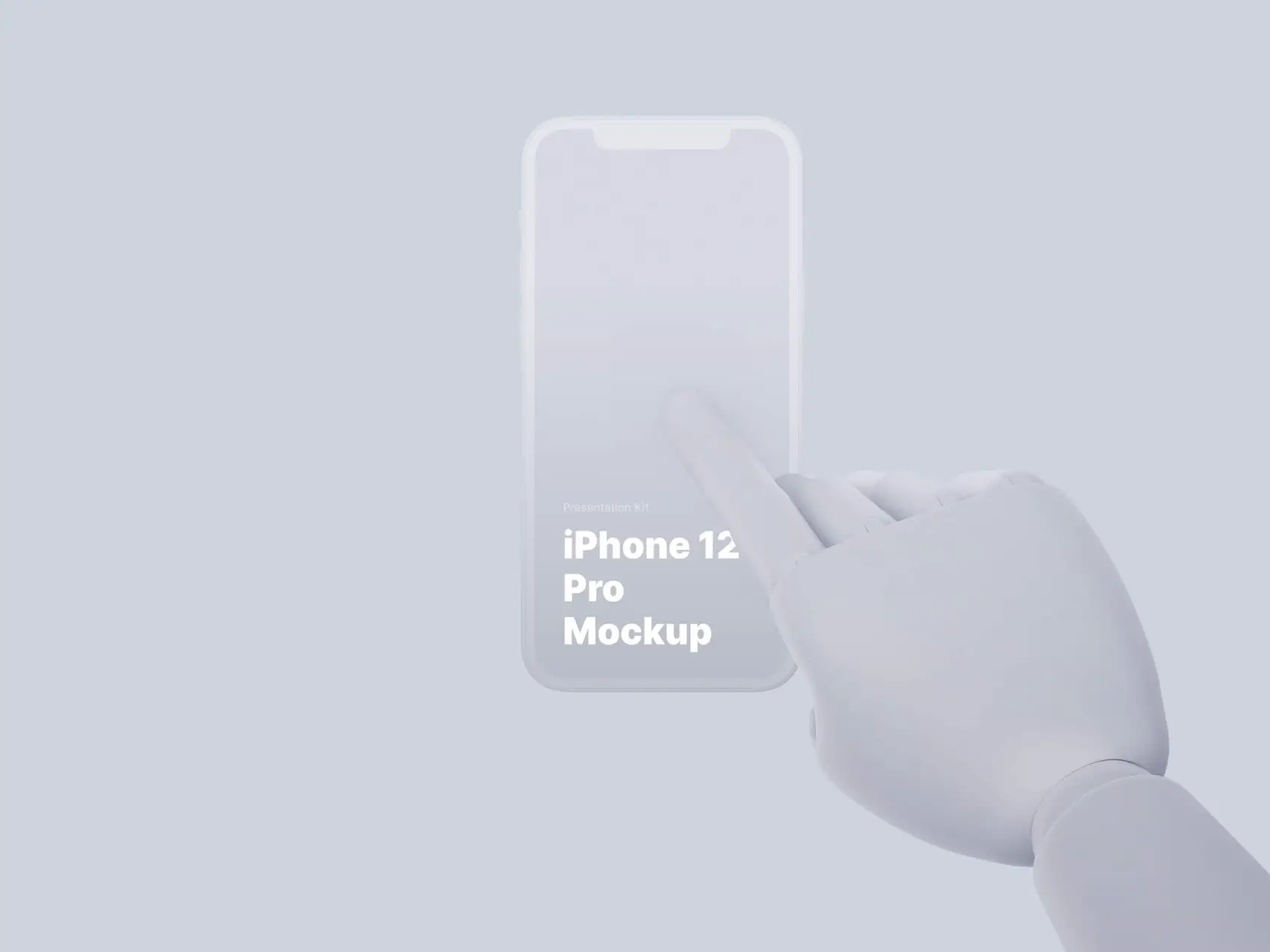 Wooden Hands iPhone 12 Pro Clay Mockups, 08 1