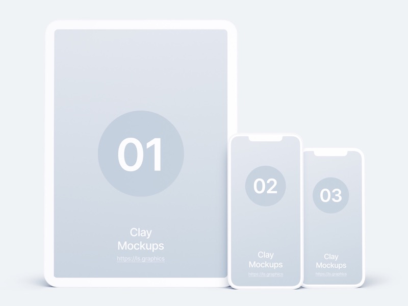 iPhone Clay Mockups, 10