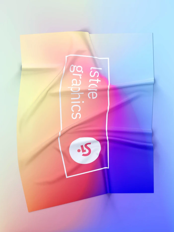 Free Transparent Wrinkled A4 Mockup
