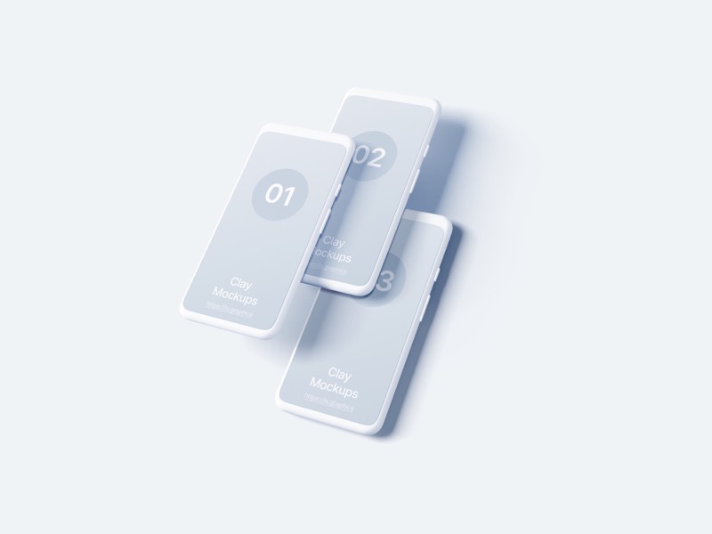 Android Note Clay Mockups, 08