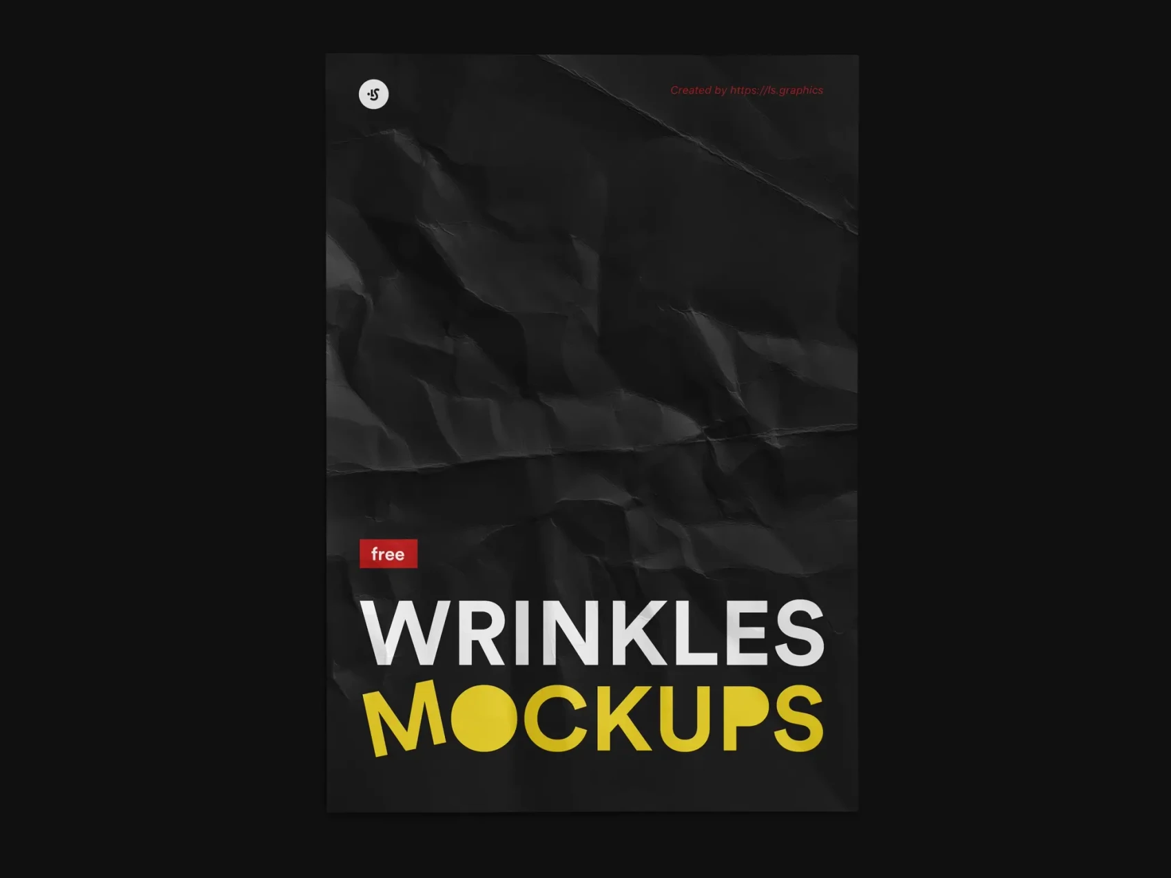 Free Crumpled Paper Mockup 1