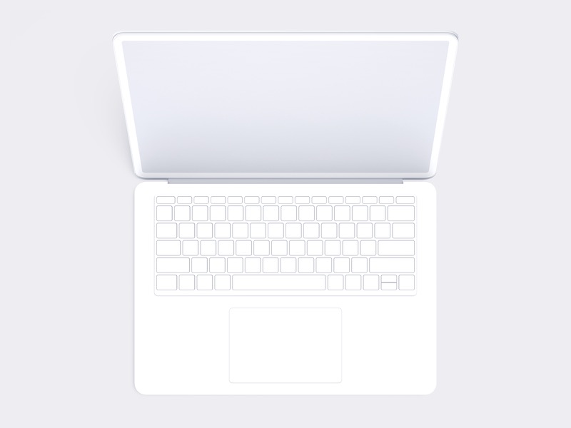 Laptop Studio Clay Mockups: 07