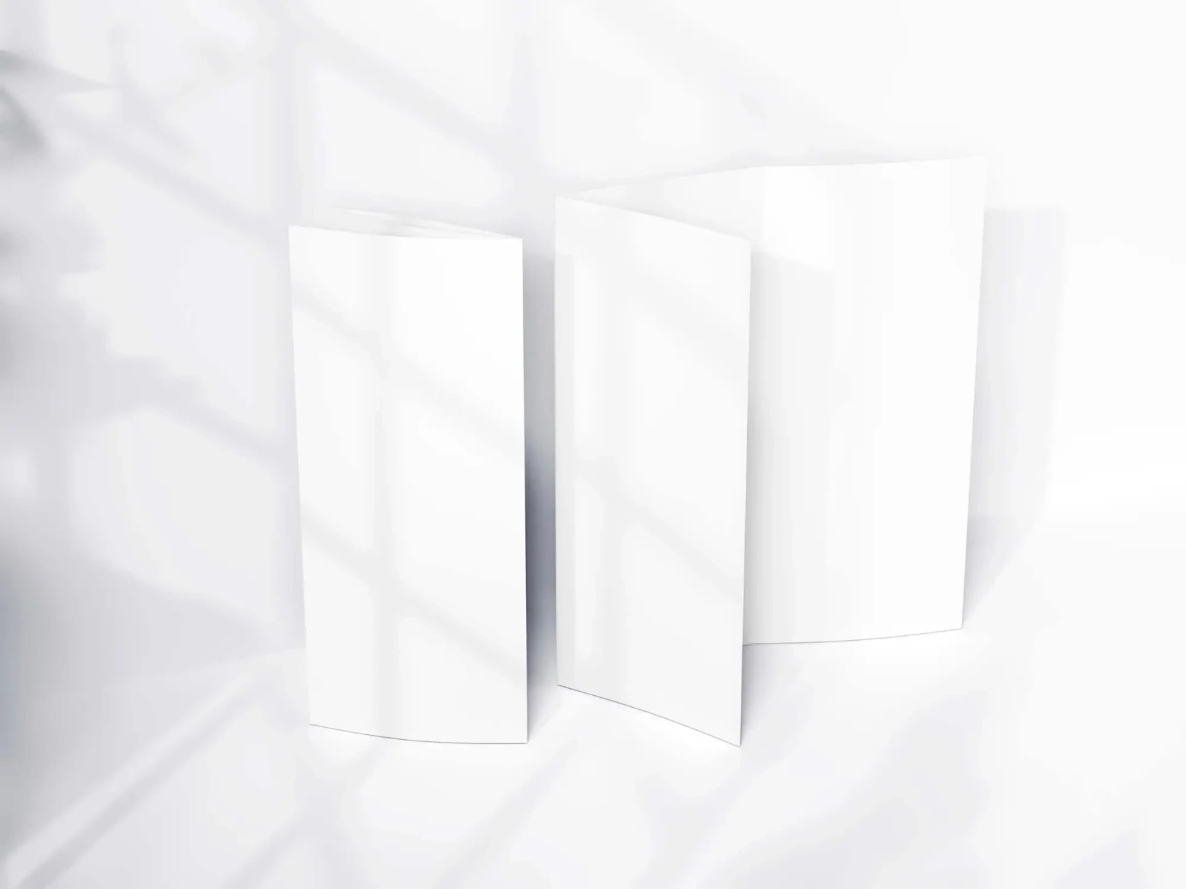 Free Standing Trifold Brochure Mockup 2