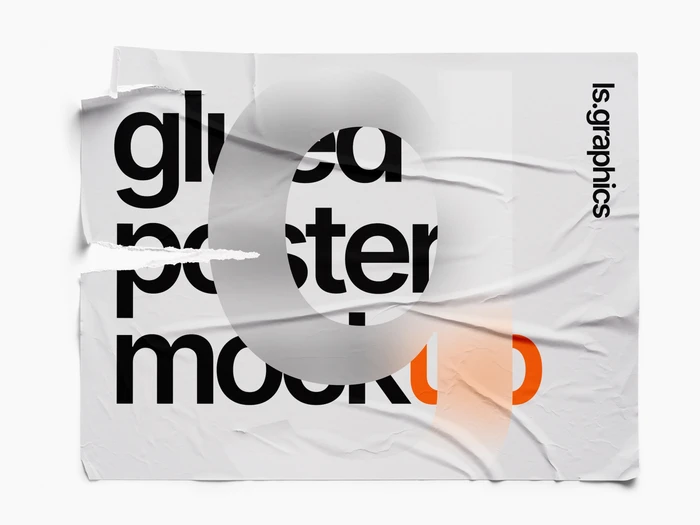 Glued Paper Mockup, US, Glossy, 22